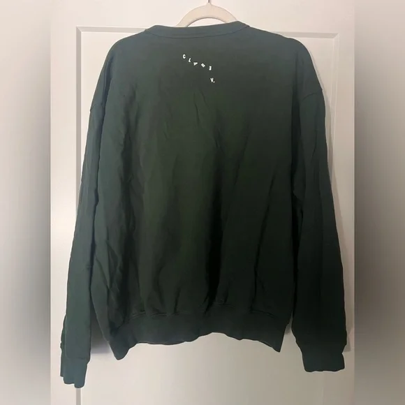 Clare V. OUI Green Crewneck Sweater - Picture 2 of 4